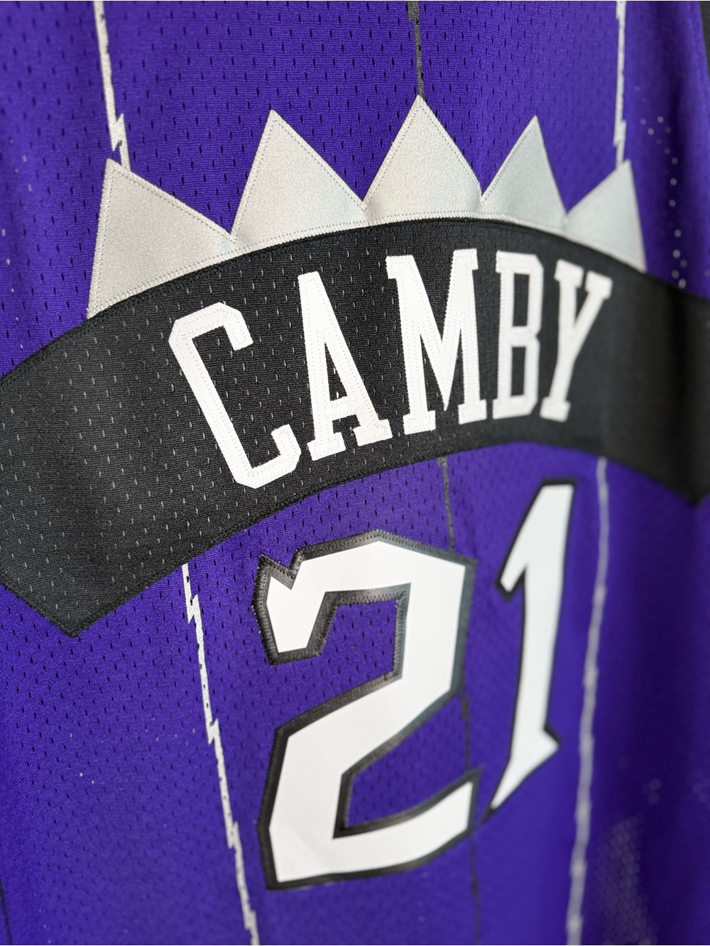 NWOT Toronto Raptors Retro CAMBY #21 Basketball Jersey - Picture 9 of 10